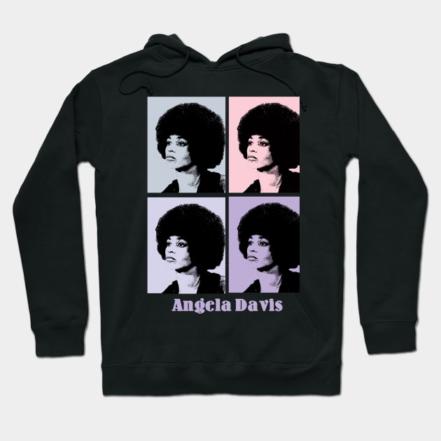 Angela Davis 80s Pop Art Hoodie by KERIKIL